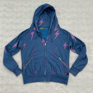 Aviator Nation 4 Zip lightening bolt hoodie